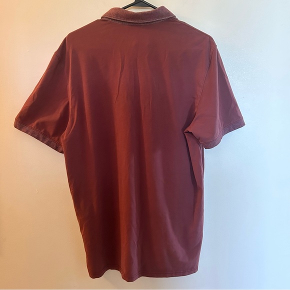 AG - Green Label Mens Maroon Short Sleeve Golf Polo with Pocket (Size: Large) - Picture 3 of 8